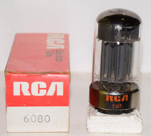 (!!!) (Best Single) 6080 RCA gray plates NOS 1973 (84ma/87ma) (close section balance)