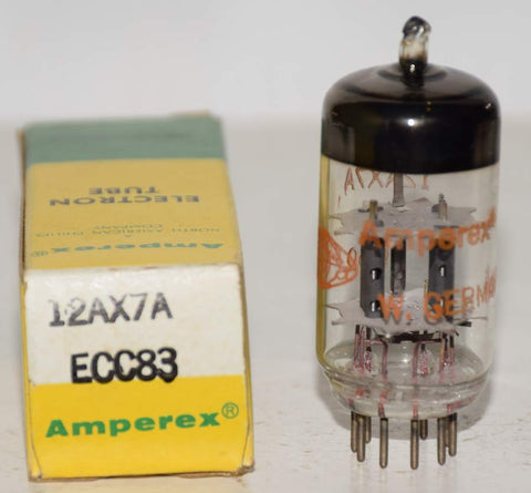 (!) 12AX7A Amperex by RFT East Germany NOS 1970's (Gm=1300/1400)