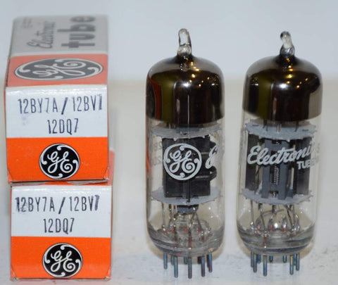 (!!!) (Best Pair) 12BY7A GE NOS 1970 (35ma and 35.5ma)