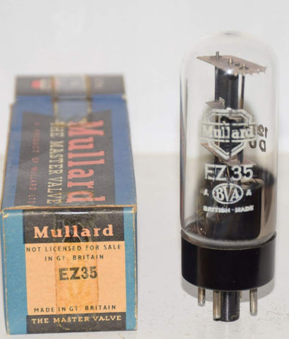 (!!!) (Best Single) EZ35=6X5GT Mullard UK NOS 1950-1955 (56/40 and 60/40) (best sound)