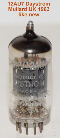 (!!!) (Best Value) 12AU7=ECC82 Daystrom Mullard UK ribbed plates like new 1963 (9.0/10.2ma) (162 series) (smooth presentattion)