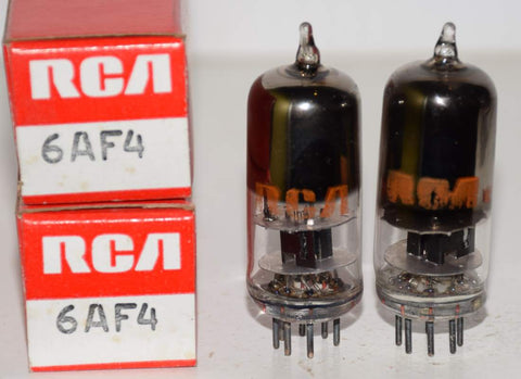(!!) (Best Pair) 6AF4 RCA NOS 1970's (23.5ma and 23.8ma)