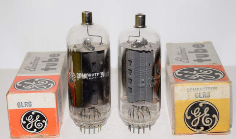 (!!!) (BEST OVERALL PAIR) 6LR6 GE NOS 1970 era (100ma and 102ma)