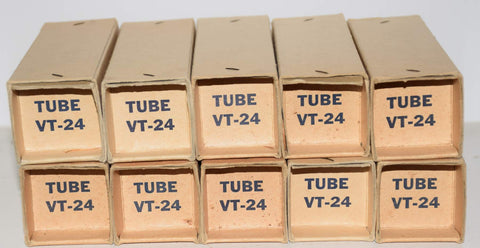 (!!!) (Best Value - Set of 10) 864=VT-24 Hytron USA NOS 1940's (10 for $319.99)