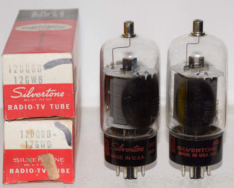 (!!) (Best Pair) 12DQ6B Philco by Sylvania NOS 1960's (68ma and 75.5ma)