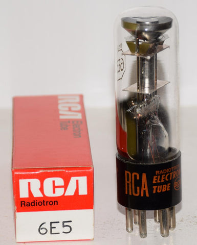 (!!) 6E5 RCA NOS 1960's very slightly tilted glass (bright eye)