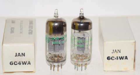 (!!!!) (BEST PAIR) 6C4WA GE JAN NOS 1973-1980 (8.4/8.2ma)