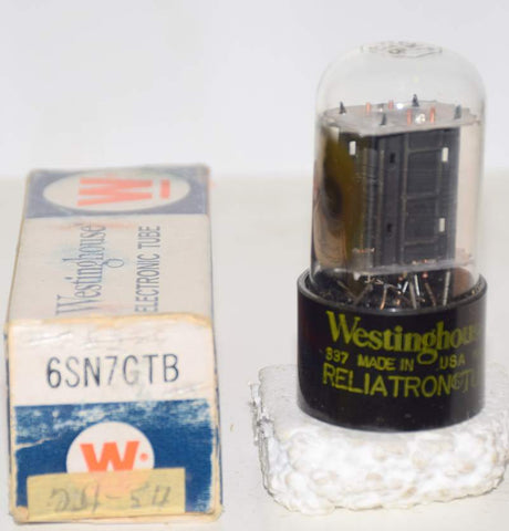 (!!!) 6SN7GTB Westinghouse black plates copper grid posts