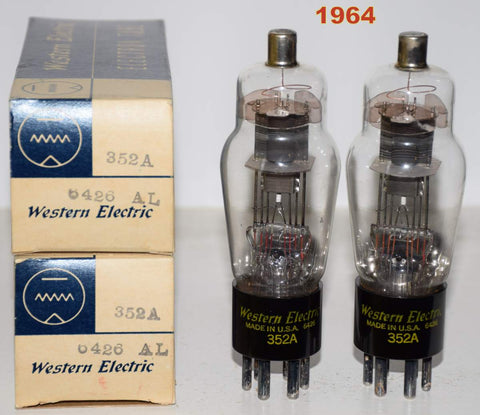 (!) (Best Pair) 352A WE NOS 1964 original boxes (1 pair)