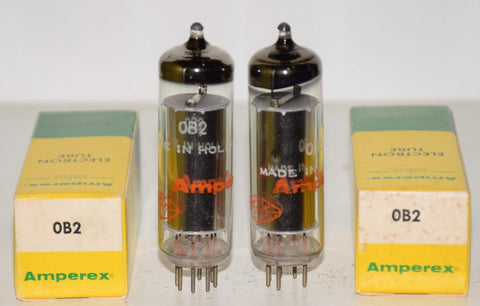 (!!) (Recommended Pair) 0B2 Amperex Globe Holland NOS 1970's made in Japan (argon gas) (Copy)
