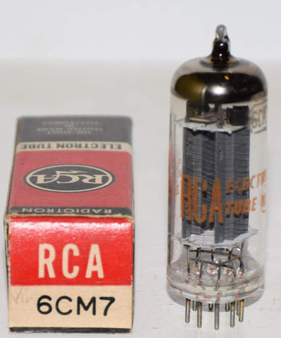 (!) (BEST SINGLE) 6CM7 RCA NOS 1960's (6.5ma and 21.6ma)