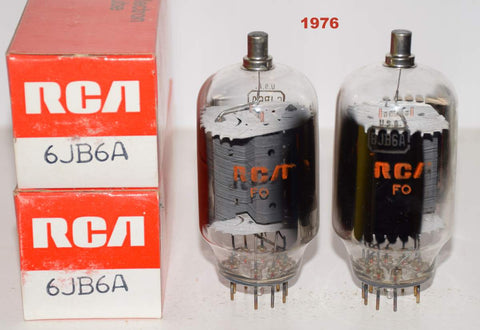 (!!!!) (Best Pair) 6JB6A RCA NOS 1976 same date codes (60ma and 62ma) (close Gm) (DRAKE)