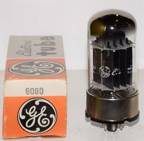 (!!!!) (Single) 6080 GE black plates NOS 1980 era (86ma/72ma)