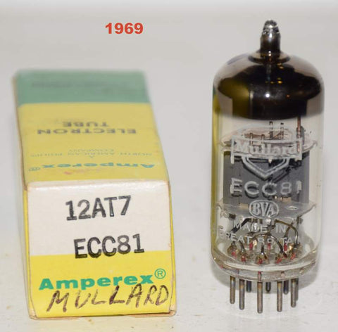 (!!!) (Best Value) 12AT7 Mullard UK NOS 1969 (9.4/7.6ma)