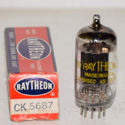 (!) (Microphonic Single) CK-5687 Raytheon black plates