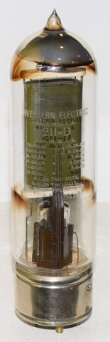 (!!!) 211D=VT-4-B Western Electric nickel base used/60% mid-1920's - reboxed (61.5ma)