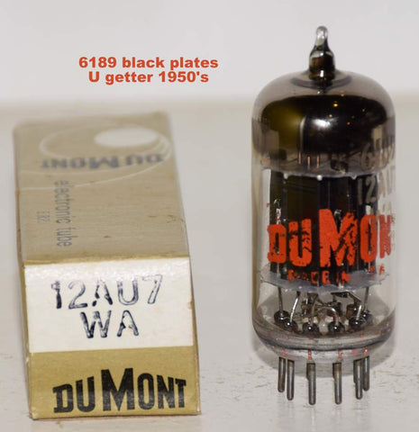 (!) 6189=12AU7WA GE black plates