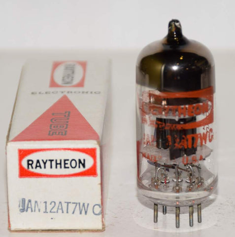 (!!!) (Recommended Single) 12AT7WC Raytheon NOS black plates triple mica