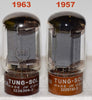 (!!!) (BEST VALUE PAIR) 5881 Tungsol tests like new 1957 and 1963 with broken center guide pins - see photo (72.5ma and 68.2ma) (!!!) (BEST VALUE PAIR) 5881 Tungsol tests like new 1957 and 1963 with broken center guide pins - see photo (72.5ma and 68.2ma)