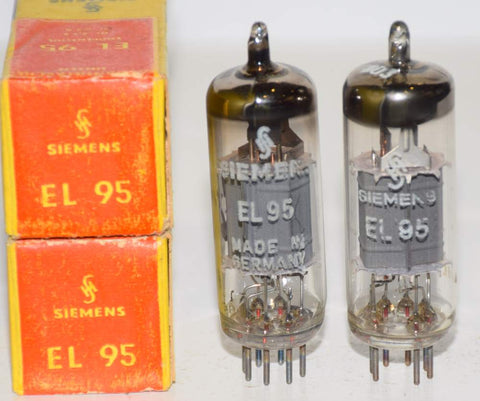 (!!!!) (Best Pair) 6DL5=EL95 Siemens Germany NOS 1968-1970 (24.5/24.6ma)