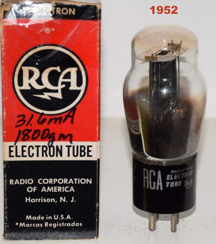 (!!!!!) (Good Value Single) 45 Sylvania branded RCA NOS 1952 production stains on glass (31.6ma)