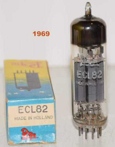 (!!!) (Recommended Single) ECL82=6BM8 Pope Holland NOS 1969 made in Hendon Works Australia plant (2.3/43ma)