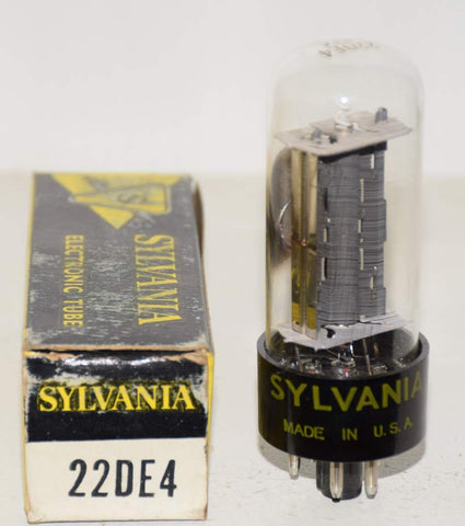 22DE4 Sylvania NOS slightly faded getter 1960's (82/60)