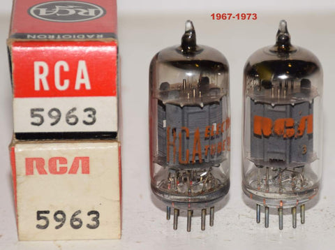 (!!!) (Recommended Pair) 5963 gray plates NOS 1967-1973 (9.4/9.09ma and 8.4/9.0ma)