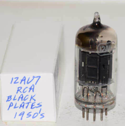 (!!!) (SINGLE) 12AU7 RCA tall black plates