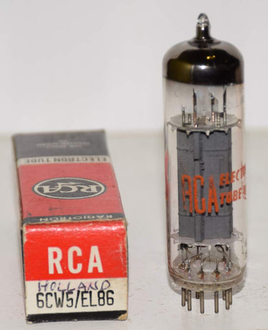 (!!!) (Single) EL86=6CW5 RCA Holland NOS 1966 (51ma)