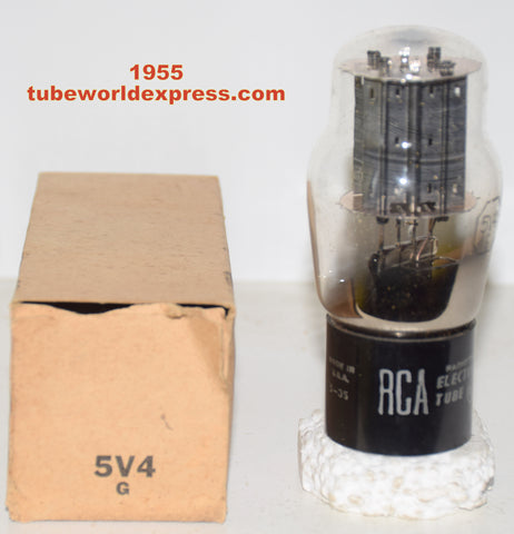 (!!) 5V4G RCA NOS black plates 1955 (60/40 and 60/40)