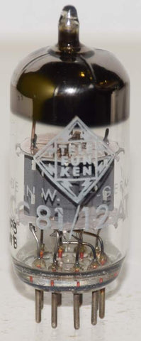 (!!!) (Best Value Single) 12AT7=ECC81 Siemens Halske Germany branded Telefunken NOS 1961 (12.2ma/10ma)