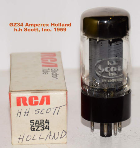 (!!!) (BEST VALUE) GZ34=5AR4 HH Scott Holland D getters used/strong 1959 (56/40 and 58/40)