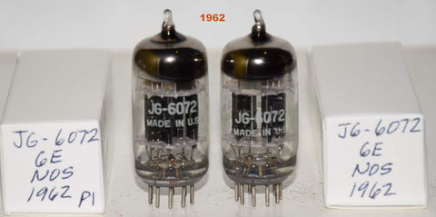 (!!!!!) (BEST Pair 1962) JG-6072 GE NOS triple mica black plates