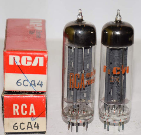(!) (BEST PAIR) 6CA4 RCA NOS 1960's - 1972 (54-56/40 and 54-54/40) (Wright, Counterpoint, Cary, Zanden)