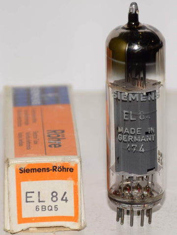 (!) (Best Single) EL84 Siemens Halske Germany NOS 1972 (54.5ma)