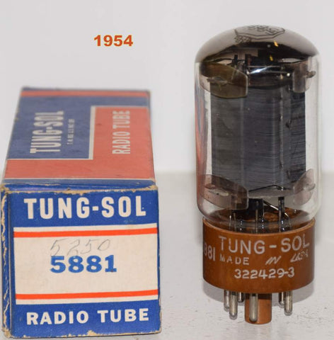 (!!!) (Recommended Single) 5881 Tungsol NOS 1954 (77ma)