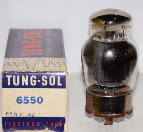 (!!) (Best Single) 6550 Tungsol gray plate with vent holes NOS 1966 (163ma)
