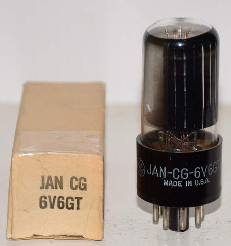 (!!!) (Best Single #1) JAN-CG-6V6GT GE coated glass NOS 1954 (58.5ma)