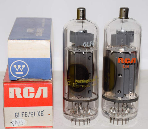 (!!) (Recommended Pair) 6LF6 JAPAN Big Bottle Euro style construction NOS 1970's (92ma and 87ma)