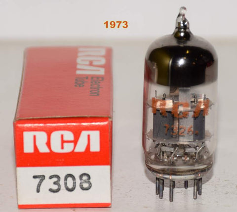 (!!!!) (Best Value) 7308 Sylvania branded RCA NOS 1973 (13.2/17.2ma)