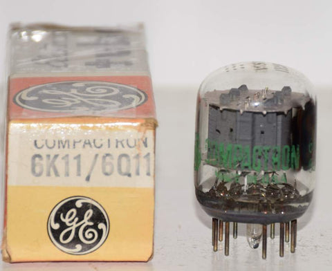 6K11=6Q11 GE NOS 1960's (93/60, 92/60, 93/60) (triple triode)
