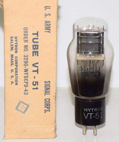(!) (SINGLE) 841=VT-51 Hytron NOS 1940's (5.2ma Gm=1200)