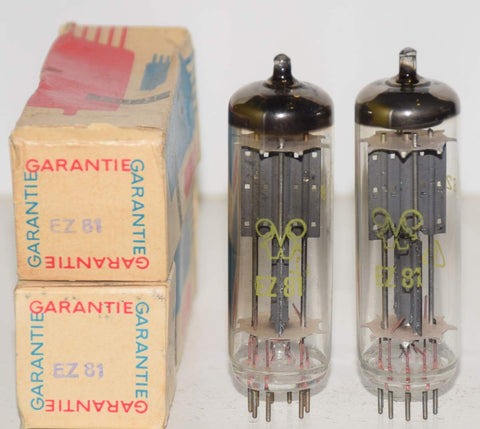 (!!!!) (Best Overall Pair) 6CA4 RFT East Germany (Funkwerk) NOS 1970's (49/40 and 49/40 x 2 tubes) 1% matched