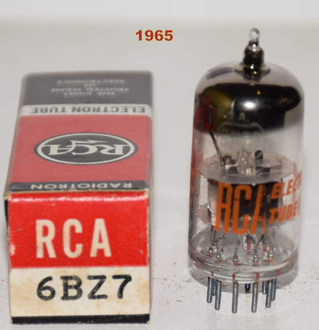 (!!!) (Recommended Single) 6BZ7 RCA black plates large