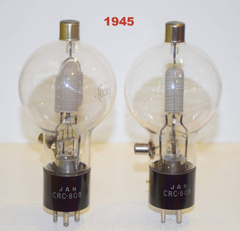 (!!!) (Best Pair) JAN-CRC-808 RCA NOS 1945 (52/36 and 52/36)