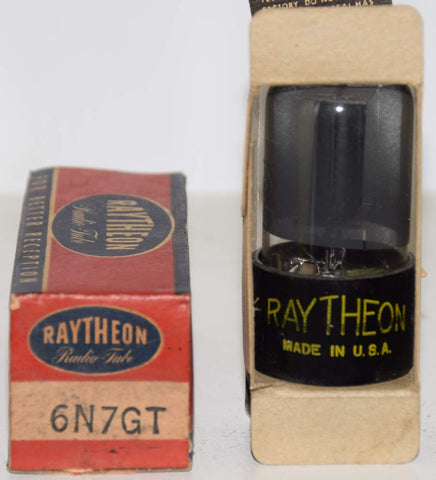 (!) (Recommended Single) 6N7GT Raytheon coated glass NOS 1940's (3.2/3.5ma)