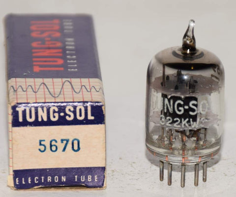 (!!!) (Slightly Microphonic Single) 5670=2C51 Tungsol black plates