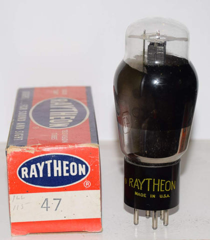 (!!) (Recommended Single) 47 Raytheon NOS 1955 (35.6ma Gm=2680)