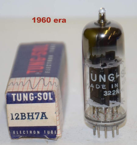 (!!!!) (Best Single) 12BH7A Tungsol black plates